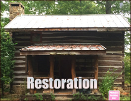 Historic Log Cabin Restoration  Gordon County, Georgia